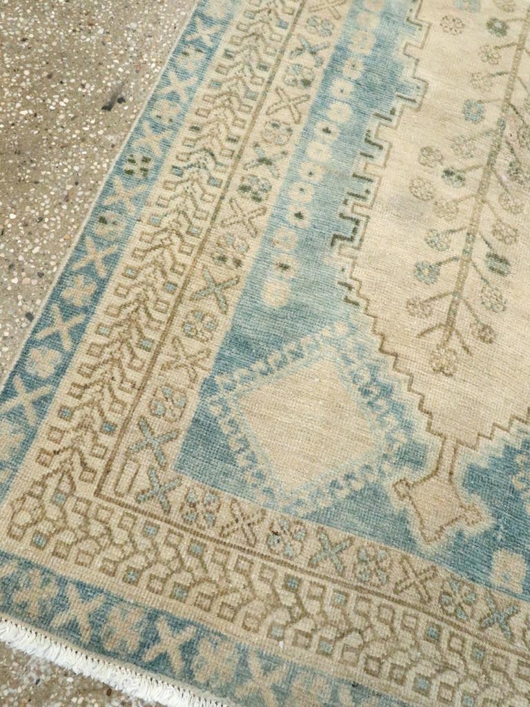 Wool Mid-20th Century Persian Afshar Accent Rug For Sale