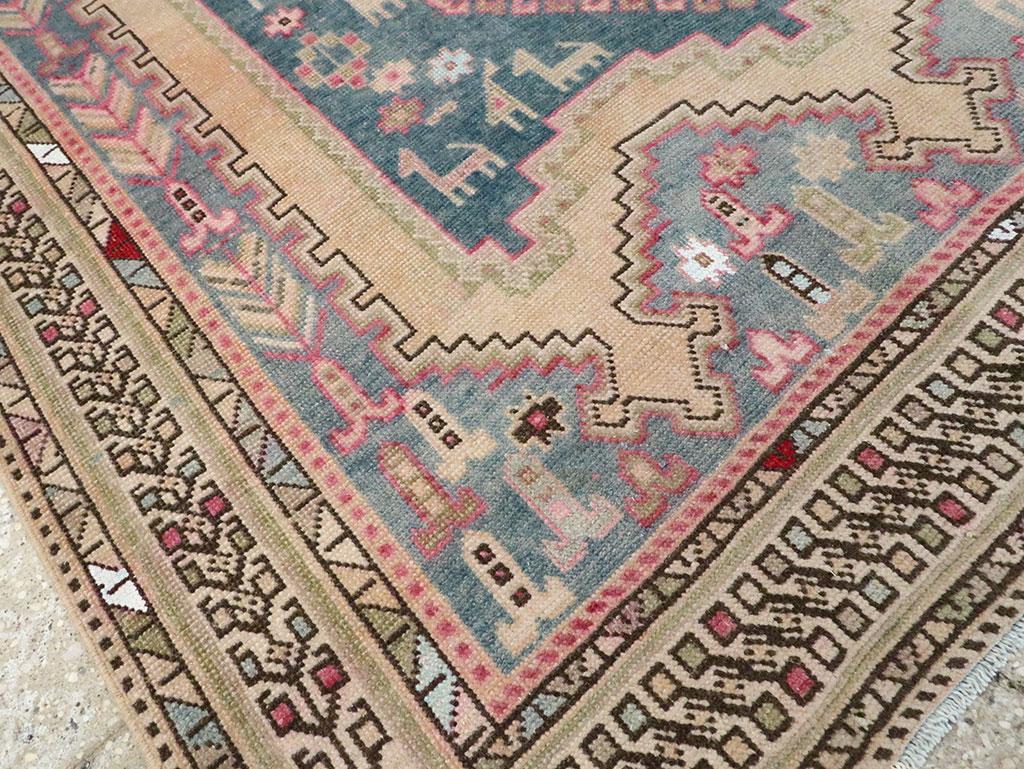 Mid-20th Century Persian Afshar Accent Rug In condizioni ottime in vendita a New York, NY