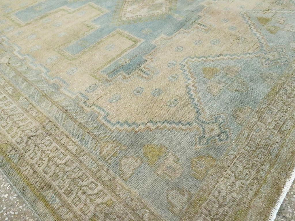 Mid-20th Century Persian Afshar Accent Rug In condizioni ottime in vendita a New York, NY