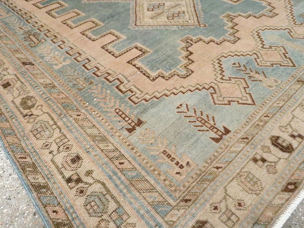 Wool Mid-20th Century Persian Afshar Accent Rug For Sale