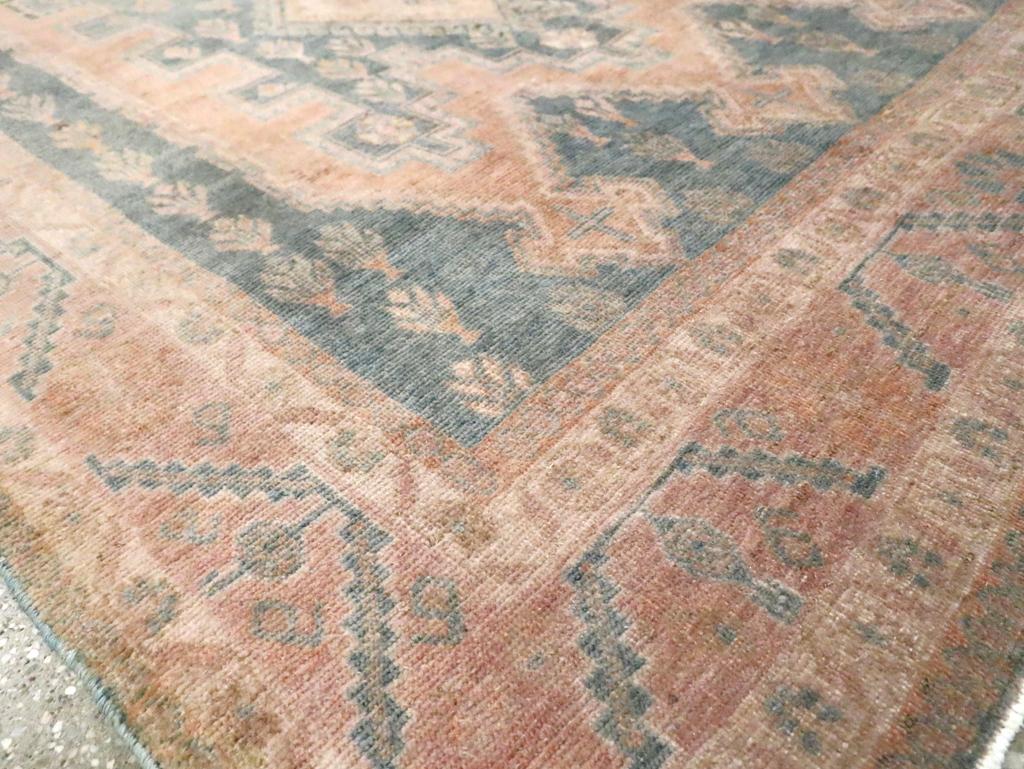 Wool Mid-20th Century Persian Afshar Accent Rug For Sale