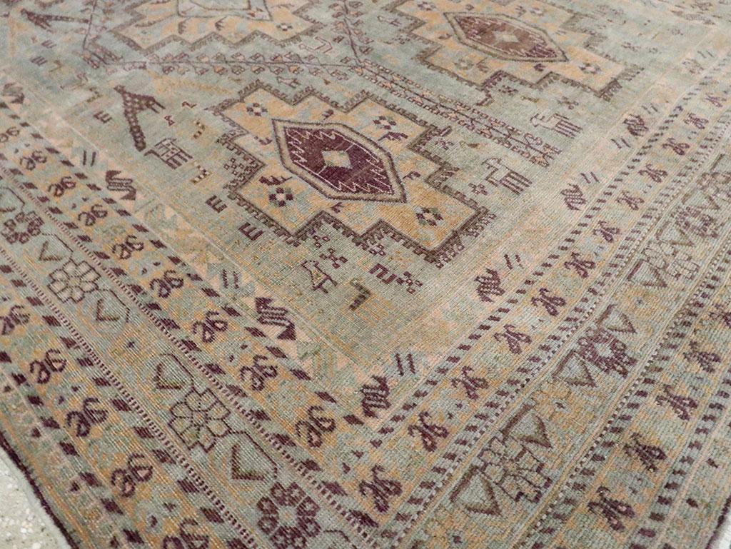 Wool Mid-20th Century Persian Afshar Accent Rug For Sale