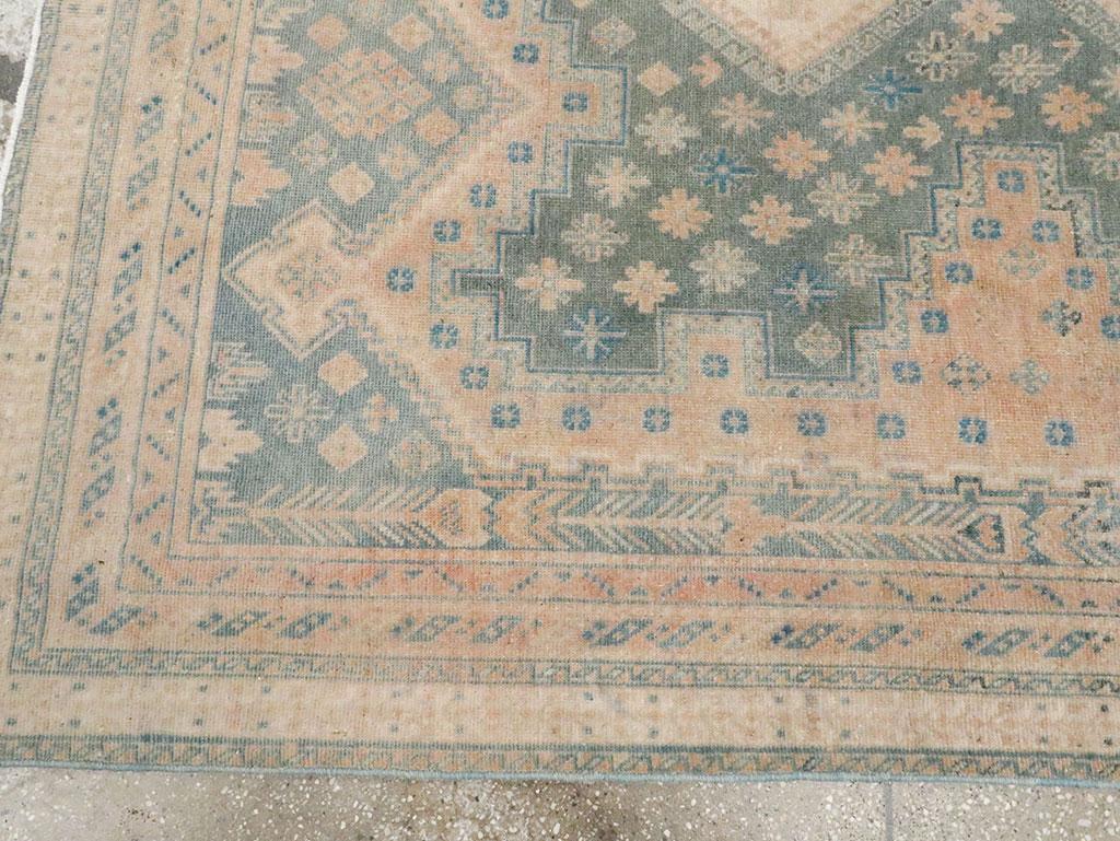 Wool Mid-20th Century Persian Afshar Accent Rug For Sale