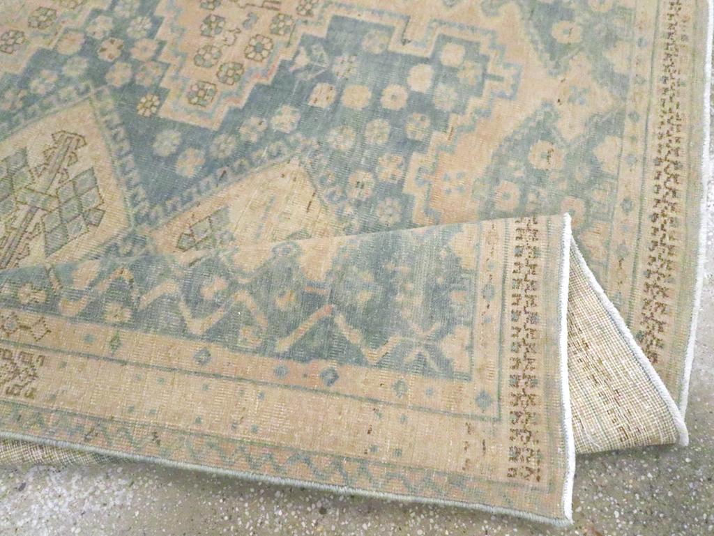 Mid-20th Century Persian Afshar Accent Rug For Sale 1