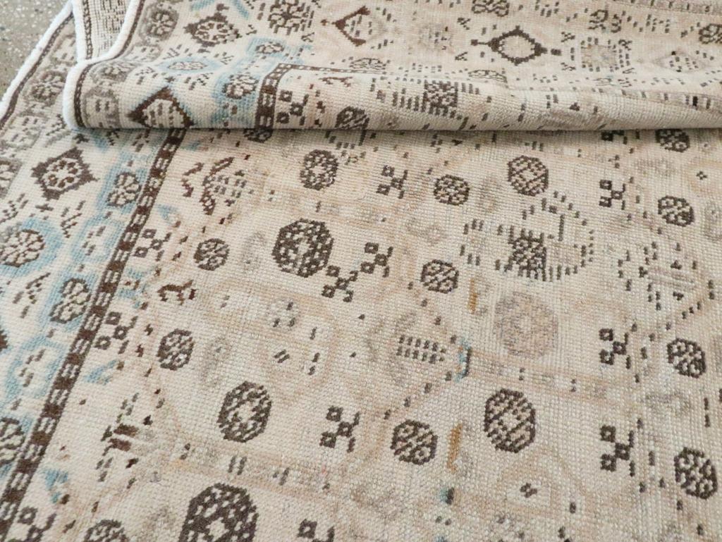Lana Tappeto da salotto persiano Afshar della metà del XX secolo in vendita