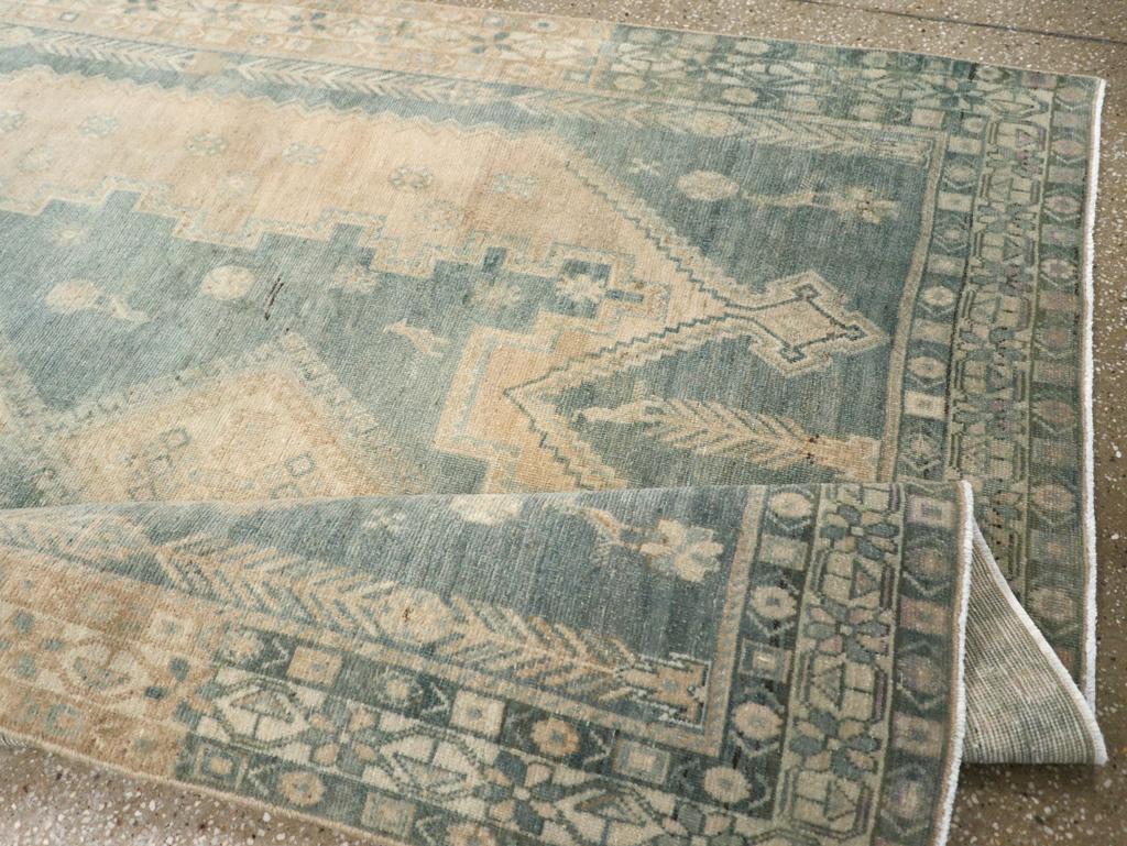 Lana Tappeto da salotto persiano Afshar della metà del XX secolo in vendita