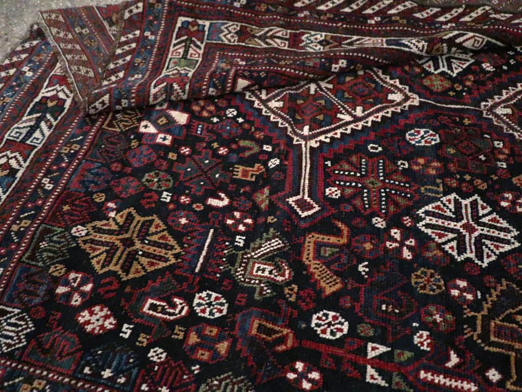 Alfombra de acento persa Afshar de mediados del siglo XX Lana en venta