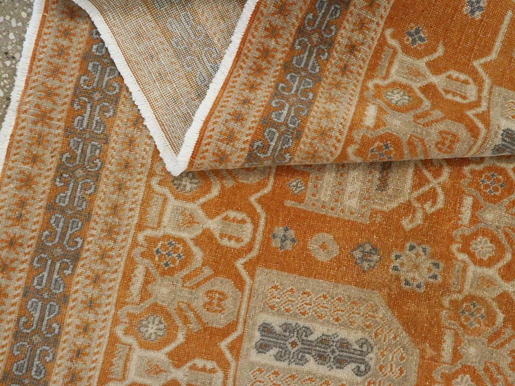 Mid-20th Century Persian Afshar Accent Rug For Sale 1