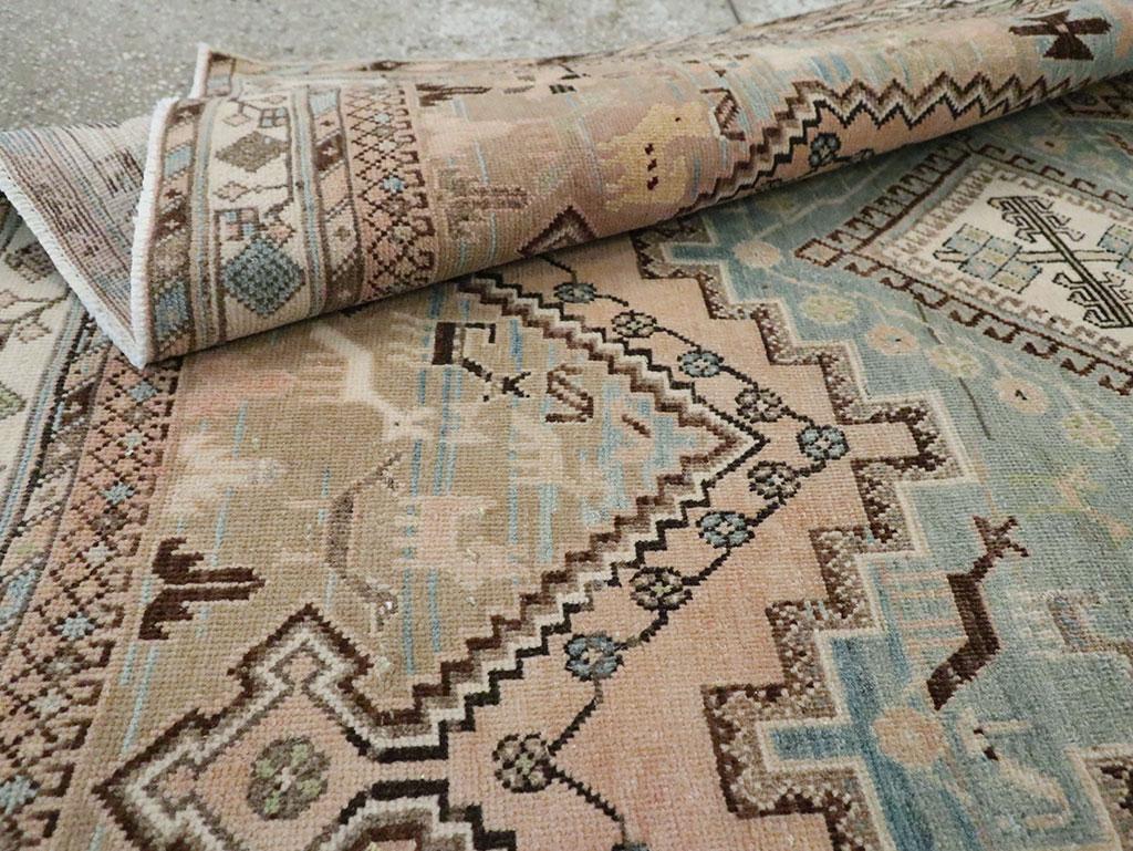 XX secolo Mid-20th Century Persian Afshar Accent Rug in vendita