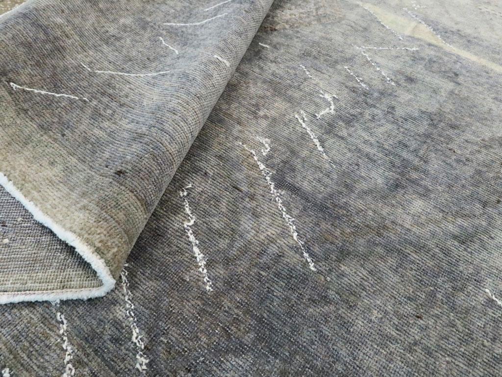 Mid-20th Century Persian Afshar Accent Rug siglo XX en venta