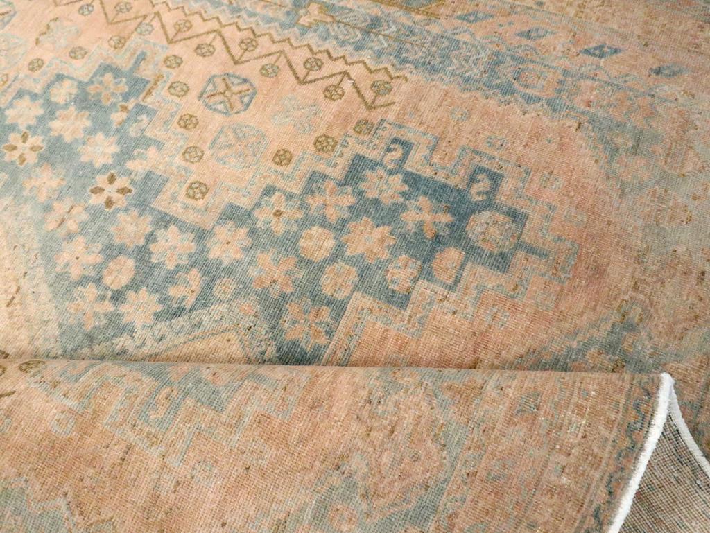 Mid-20th Century Persian Afshar Accent Rug For Sale 1