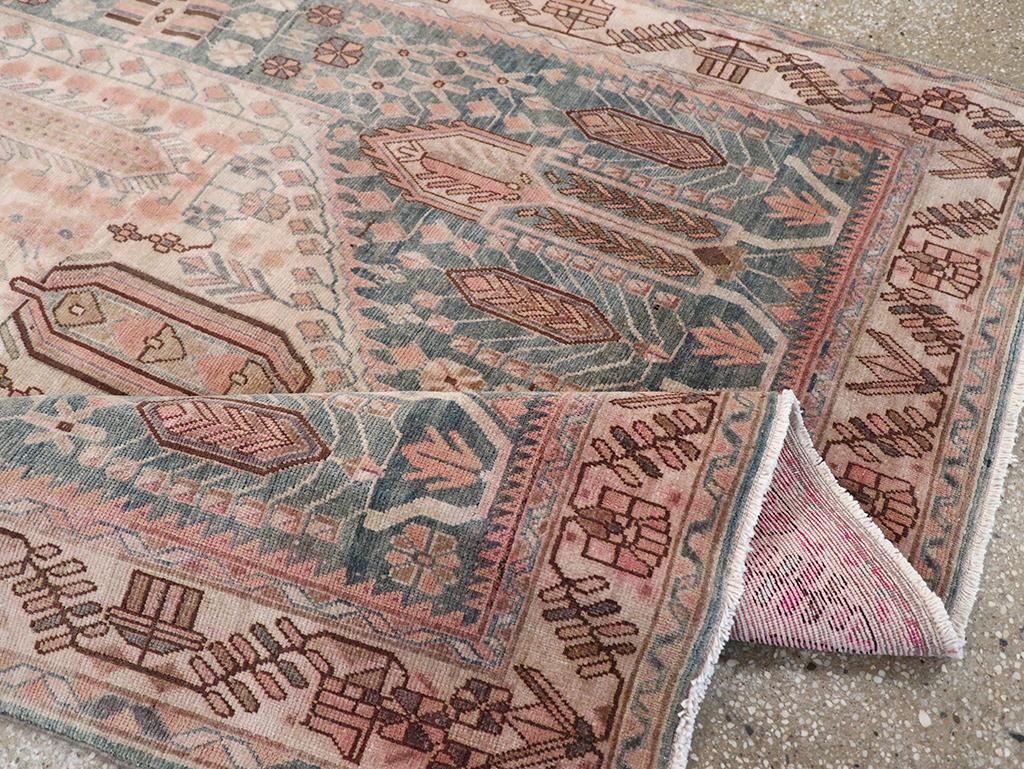 XX secolo Mid-20th Century Persian Afshar Accent Rug in vendita