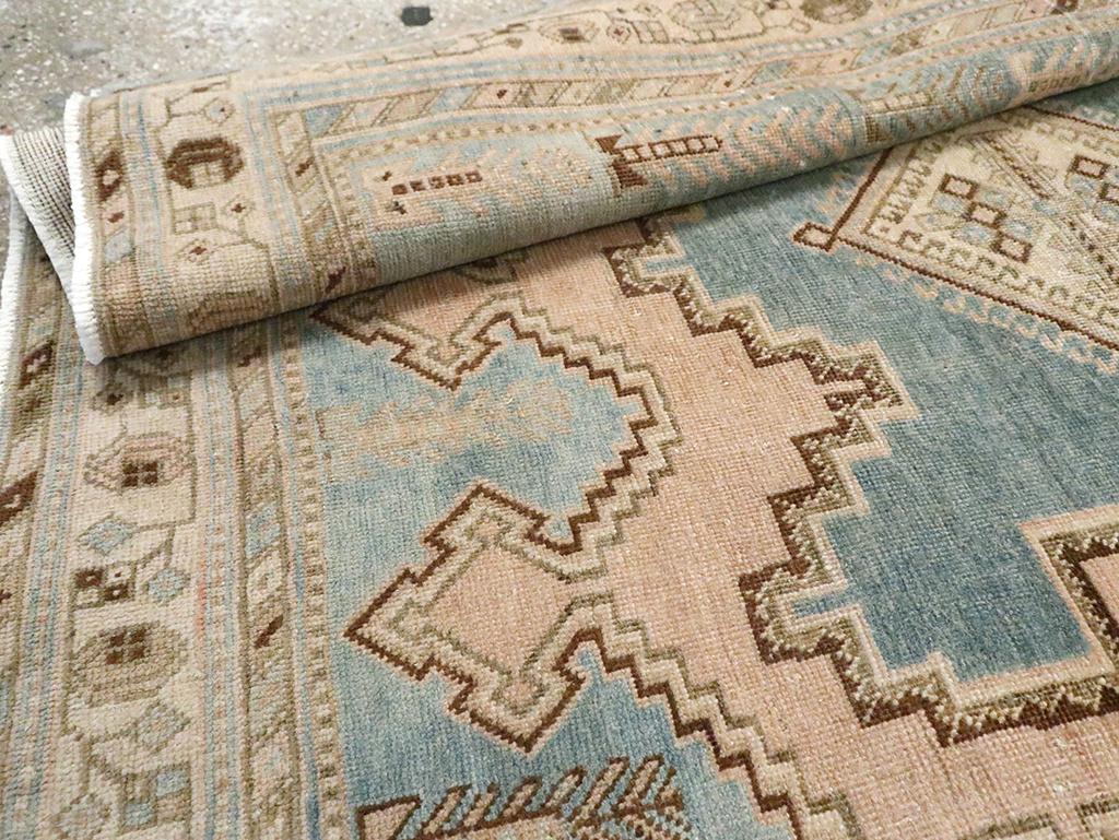 Mid-20th Century Persian Afshar Accent Rug For Sale 1
