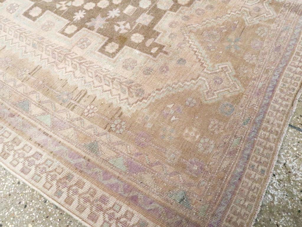 Mid-20th Century Persian Afshar Accent Rug For Sale 1