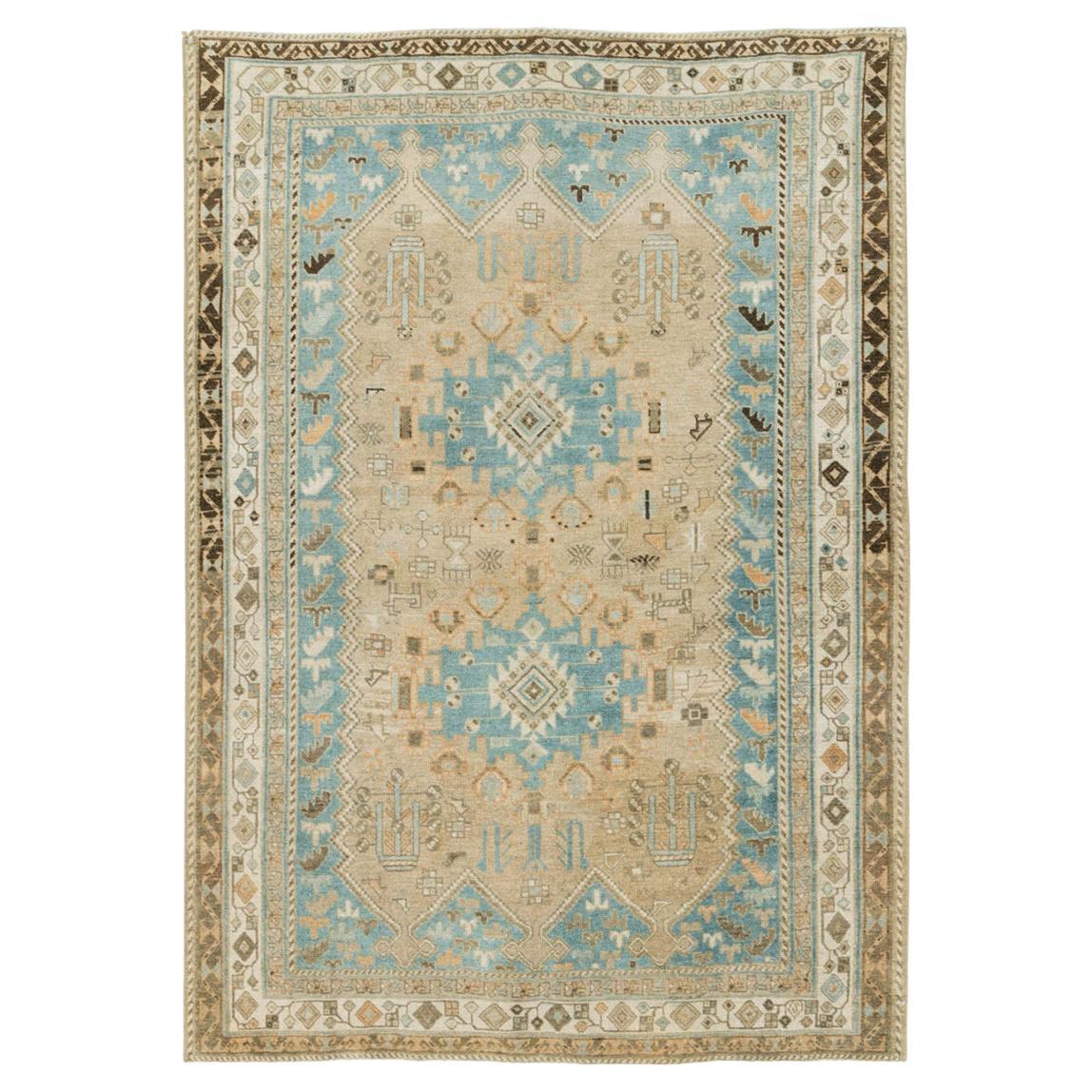 Mid-20th Century Persian Afshar Accent Rug