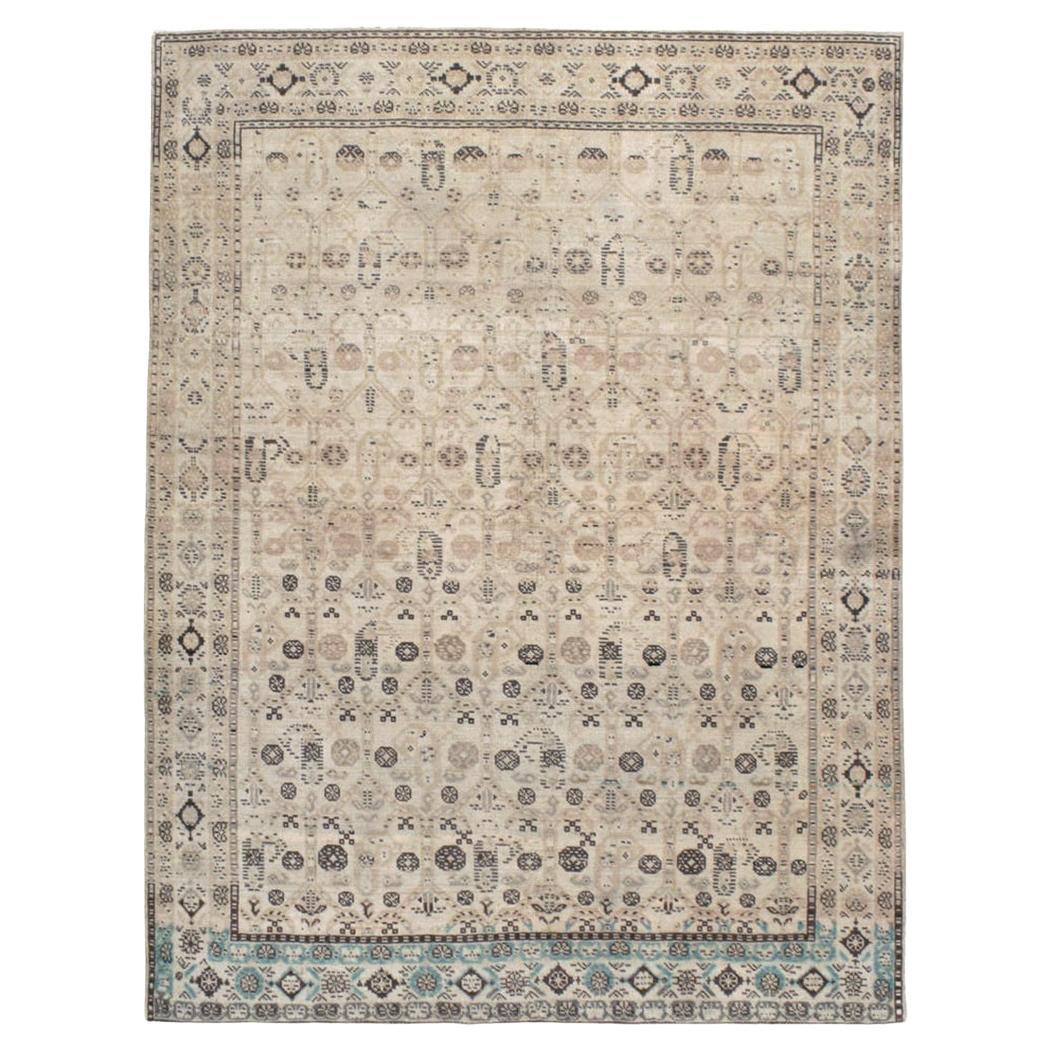 Tappeto da salotto persiano Afshar della metà del XX secolo
