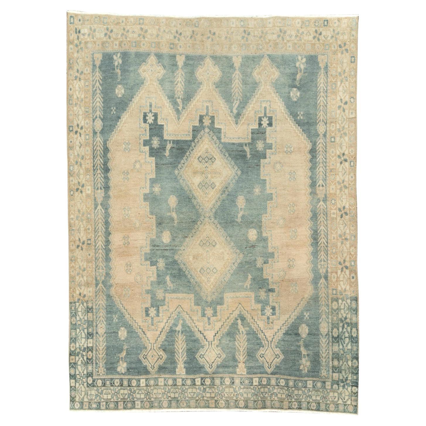 Mid-20th Century Persian Afshar Accent Rug