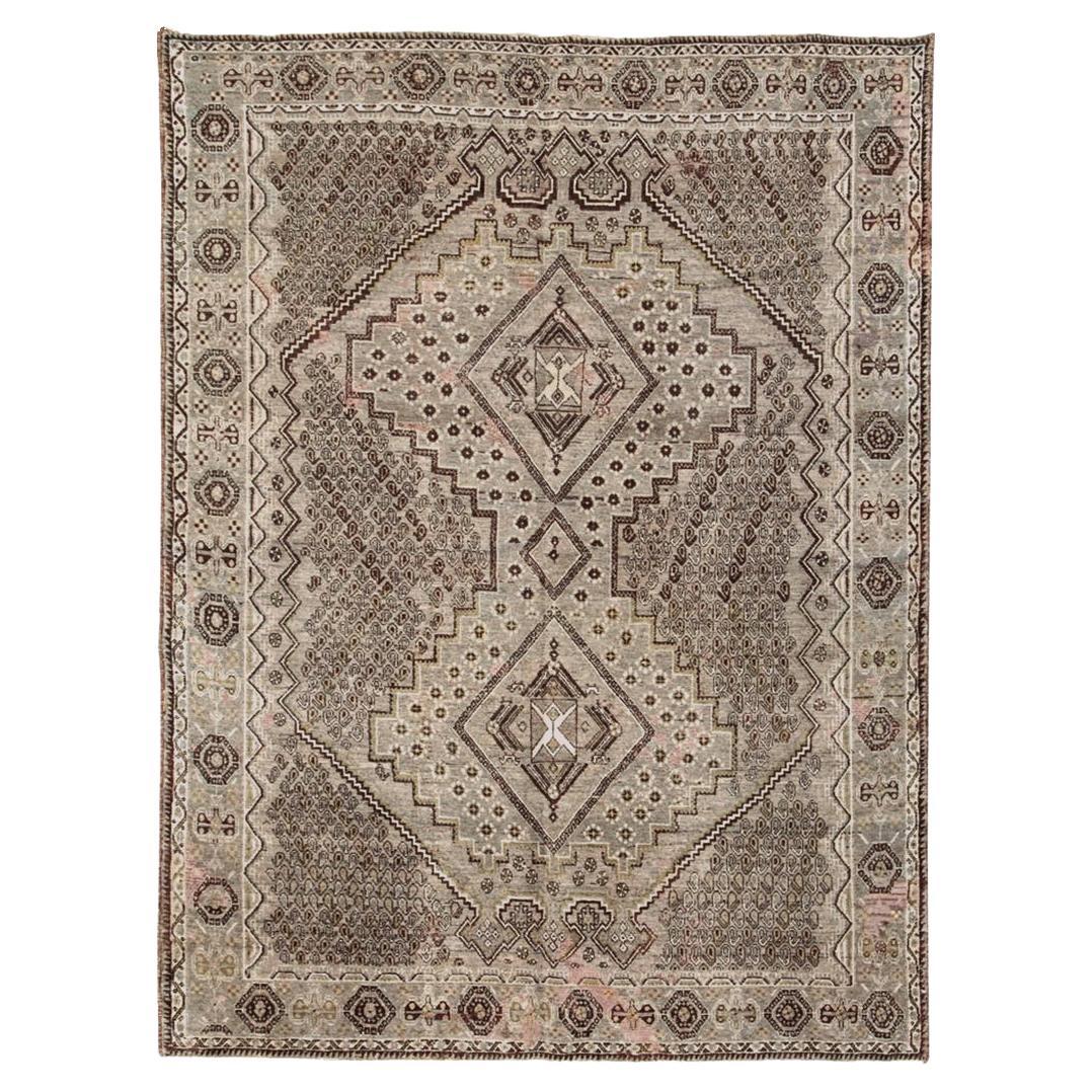 Mid-20th Century Persian Afshar Accent Rug