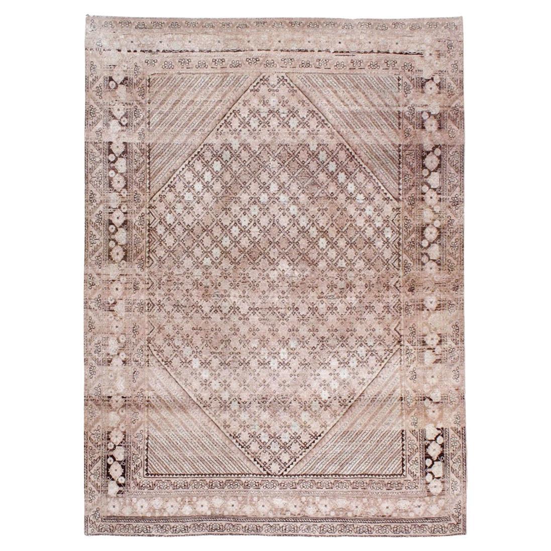 Mid-20th Century Persian Afshar Accent Rug