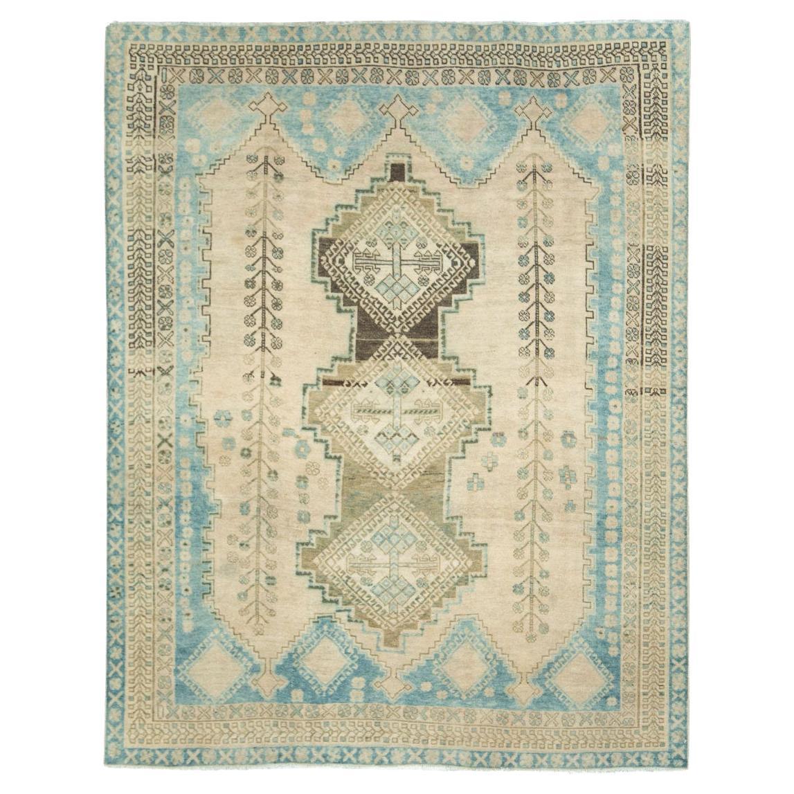 Mid-20th Century Persian Afshar Accent Rug For Sale