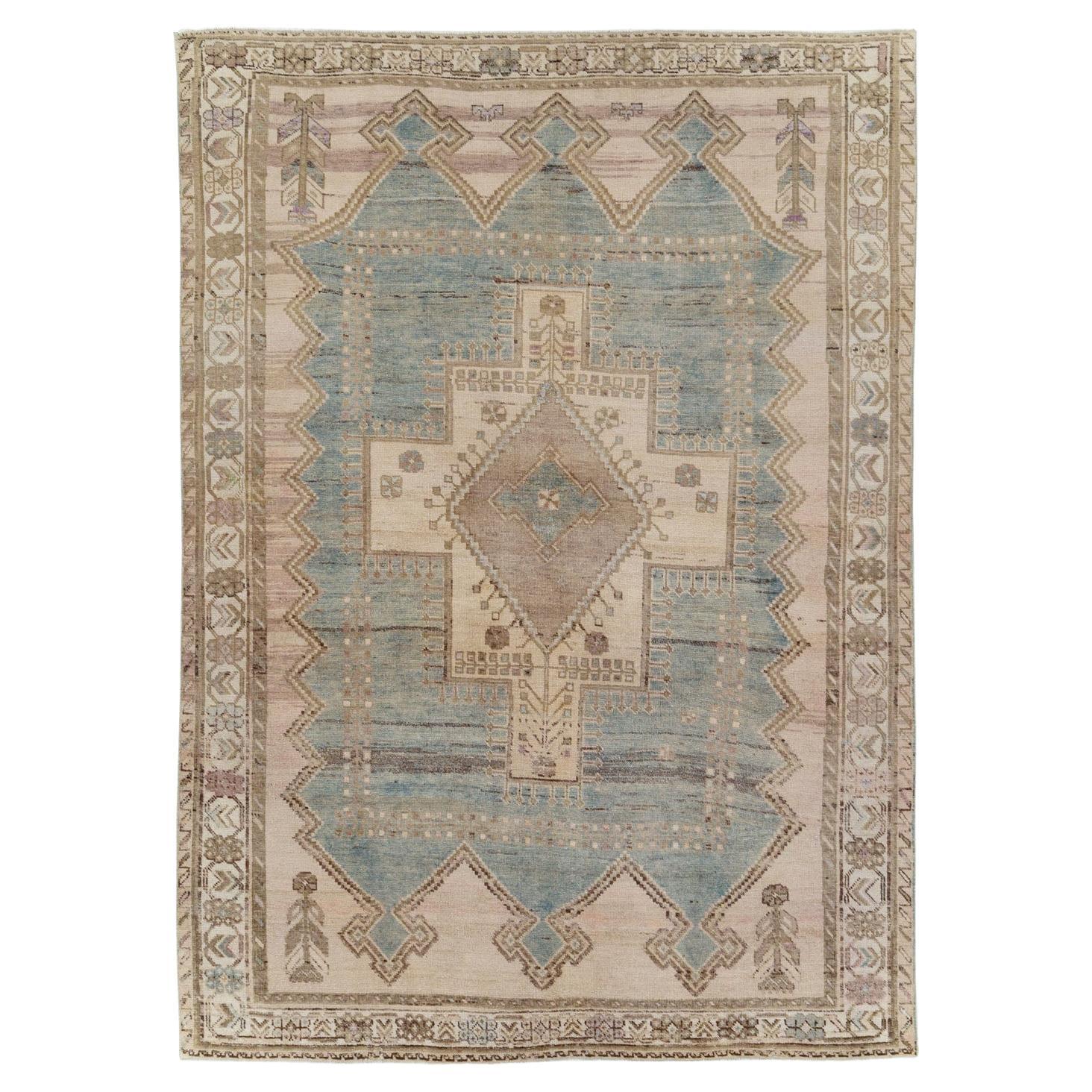 Mid-20th Century Persian Afshar Accent Rug