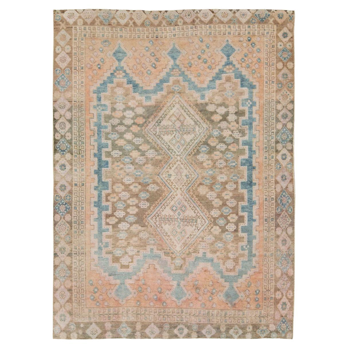Mid-20th Century Persian Afshar Accent Rug