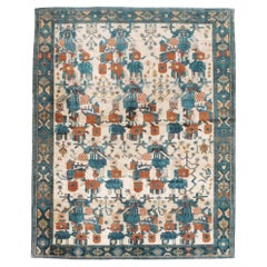 Mid-20th Century Persian Afshar Accent Rug