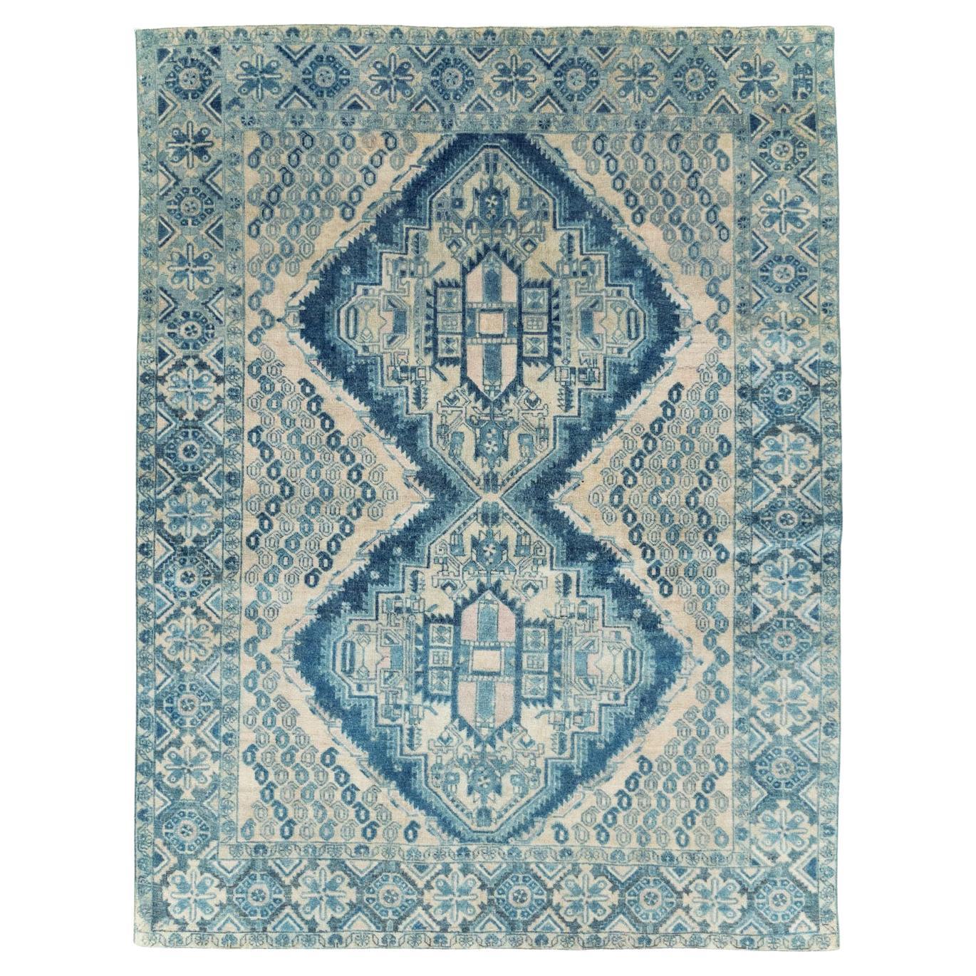 Mid-20th Century Persian Afshar Accent Rug
