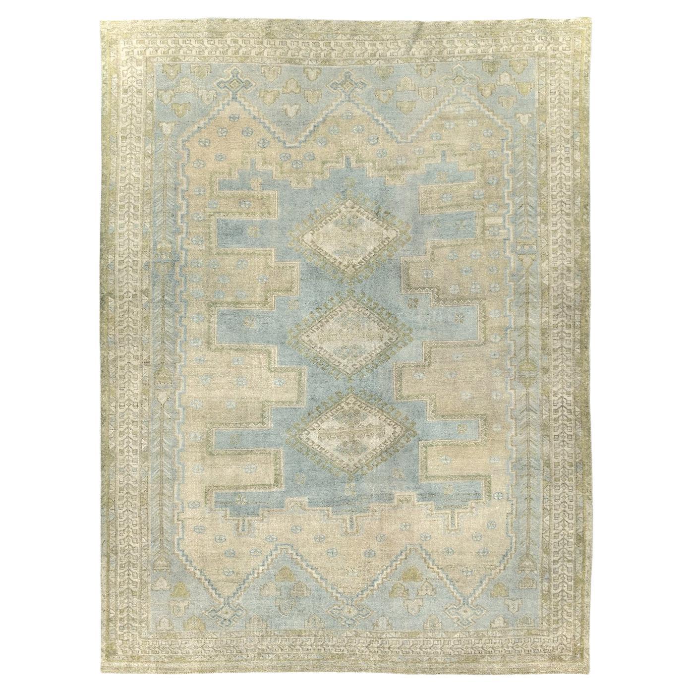 Mid-20th Century Persian Afshar Accent Rug in vendita