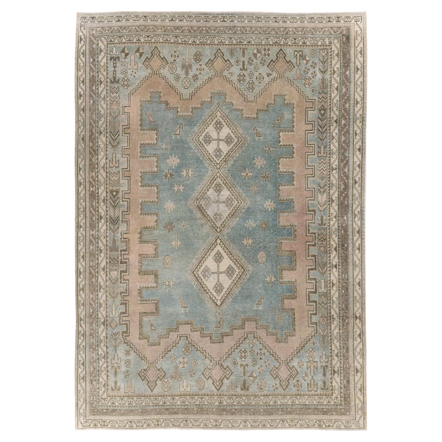 Mid-20th Century Persian Afshar Accent Rug