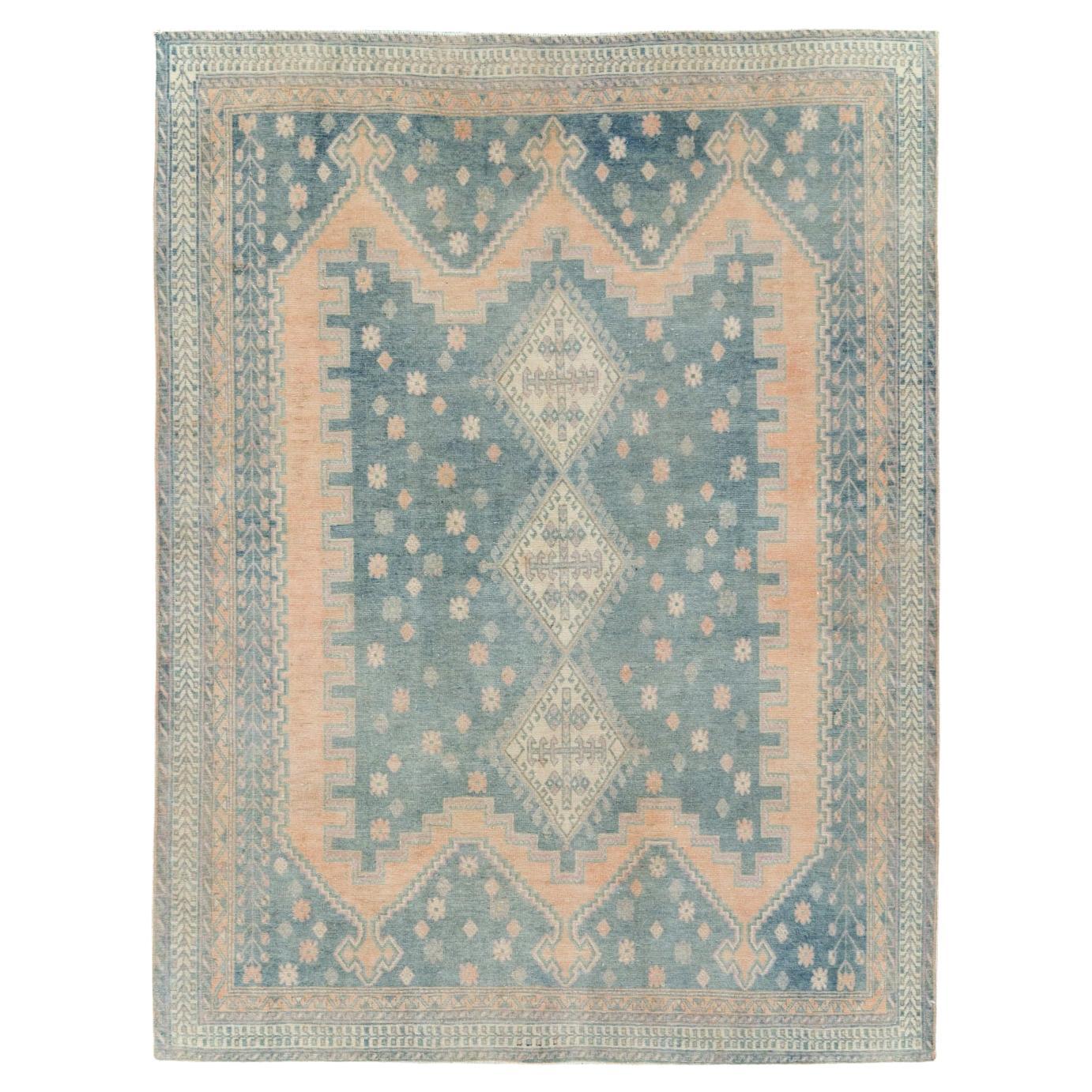 Mid-20th Century Persian Afshar Accent Rug