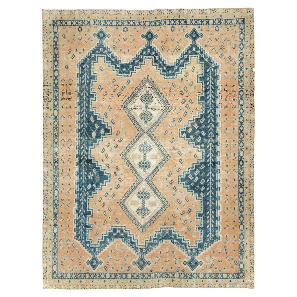 Mid-20th Century Persian Afshar Accent Rug