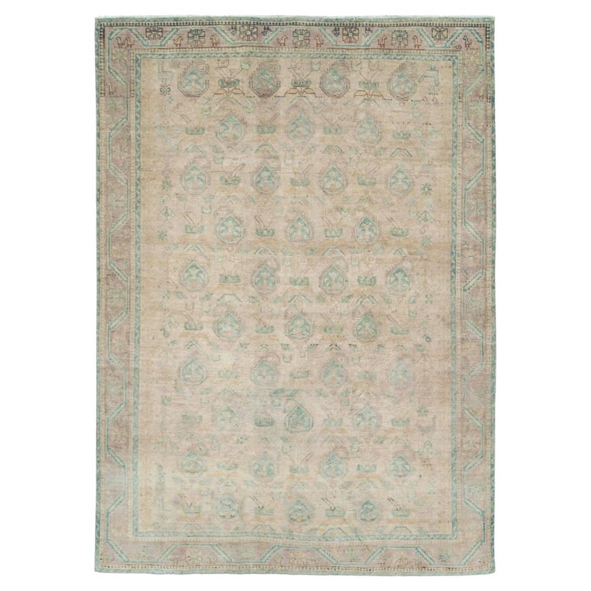 Mid-20th Century Persian Afshar Accent Rug For Sale