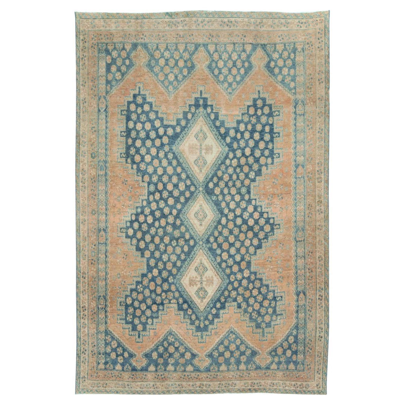 Tapis persan Afshar d'accentuation du milieu du 20e siècle