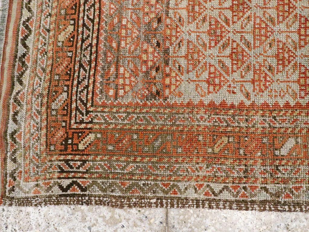 Lana Tappeto da lancio persiano Baluch della metà del XX secolo in vendita