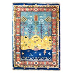 Vintage Mid-20th Century Persian Bidjar Pictorial Rug