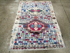 Galerie Shabab Collection Mid-20th Century Persian Cotton Hamadan Throw Rug