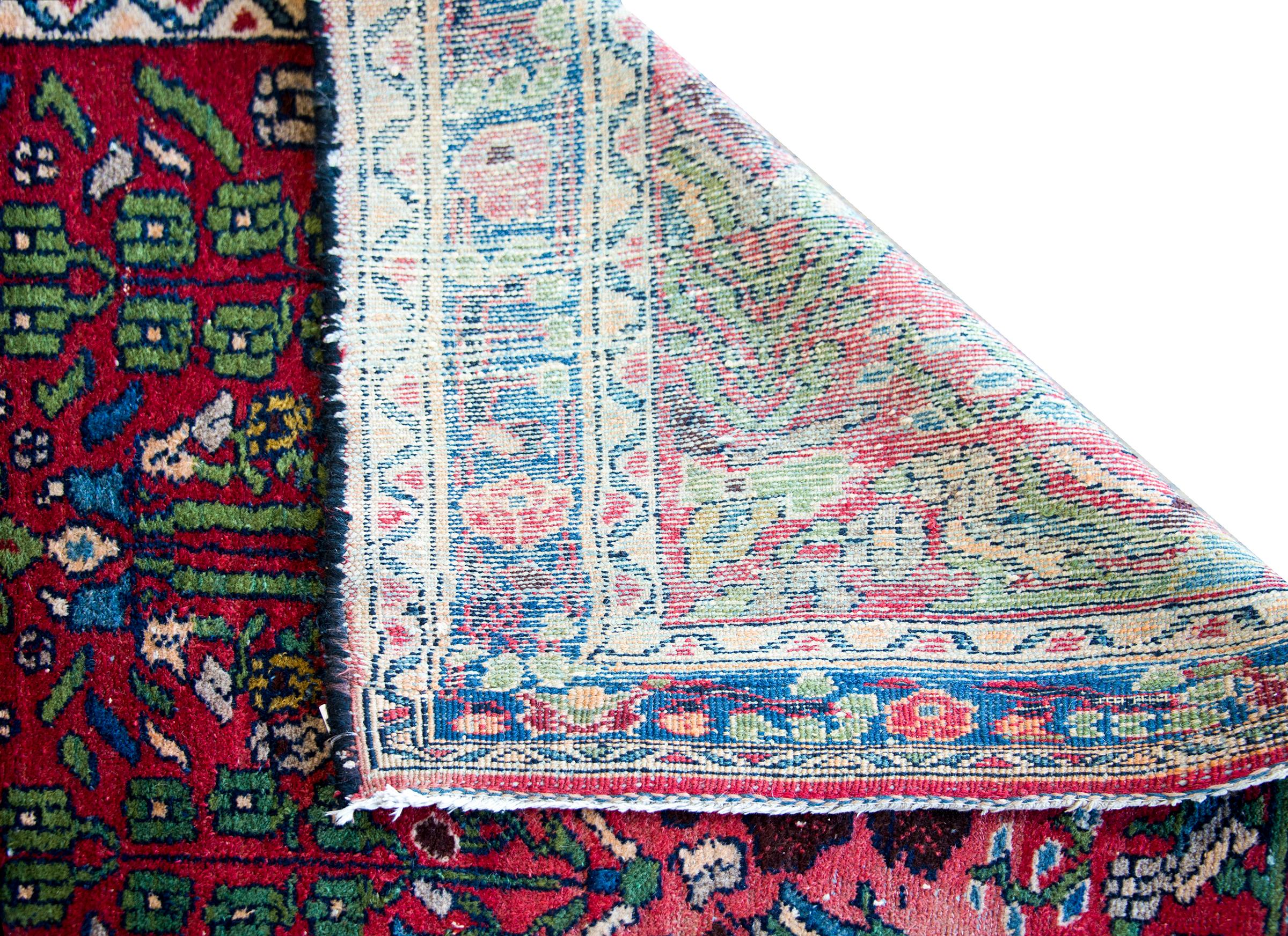 Mid-20th Century Persian Dargazin Runner For Sale 5