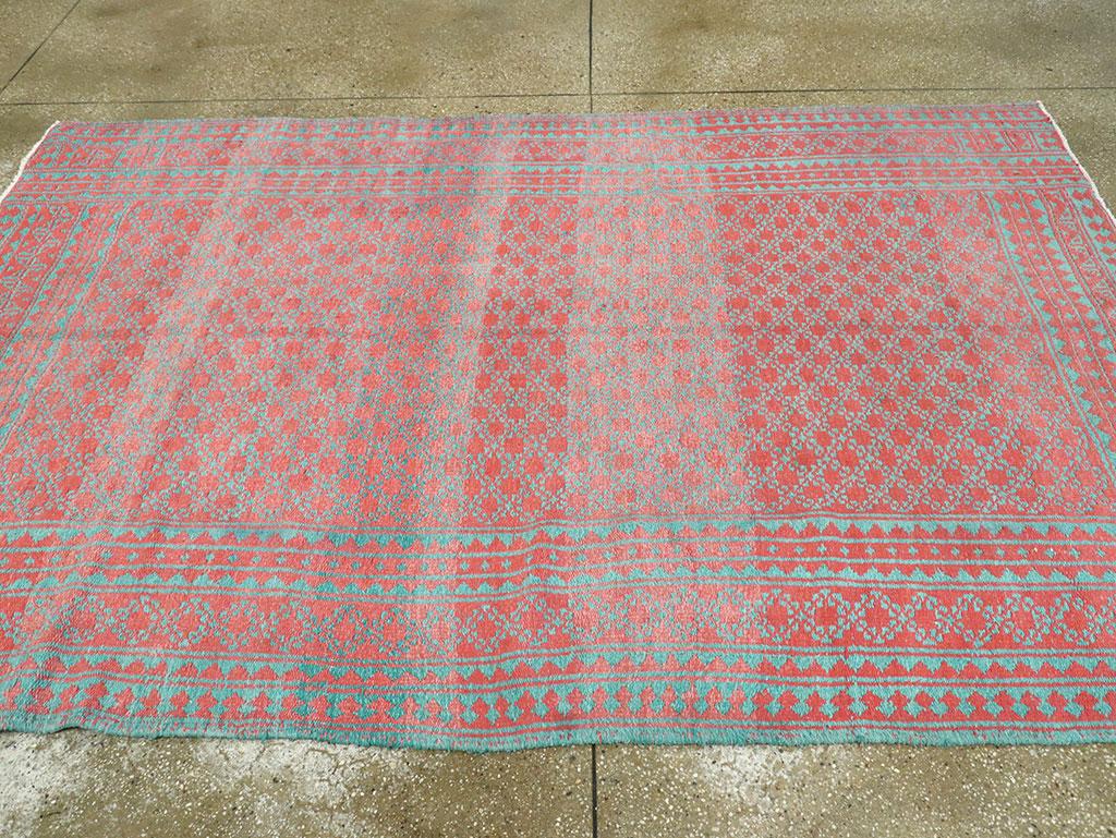 Persischer Flachgewebe-Kilim-Akzentteppich aus der Mitte des 20. (Handgewebt) im Angebot