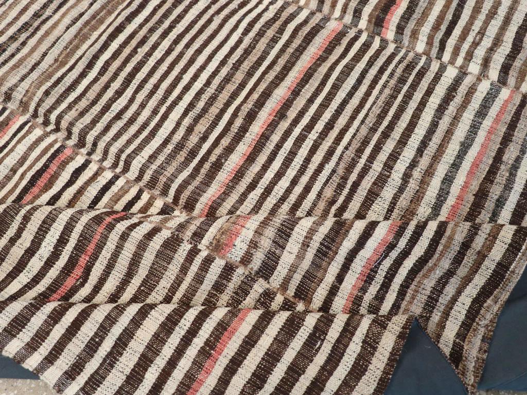 Mid-20th Century Persian Flatweave Kilim Accent Rug For Sale 2