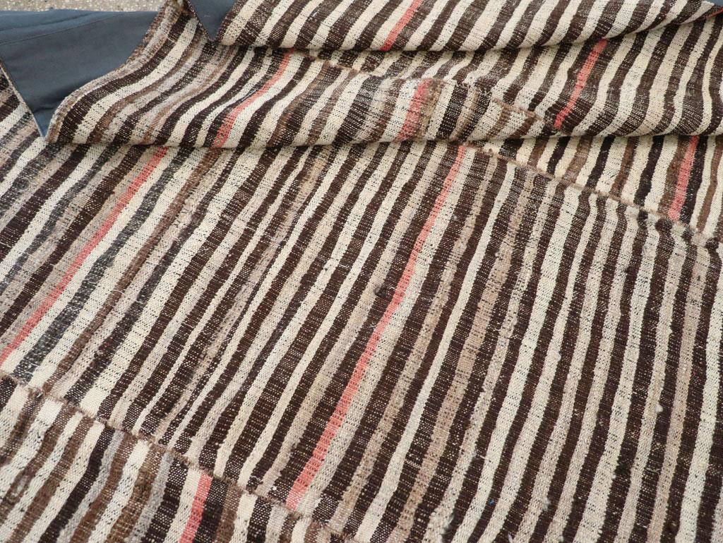Mid-20th Century Persian Flatweave Kilim Accent Rug For Sale 3