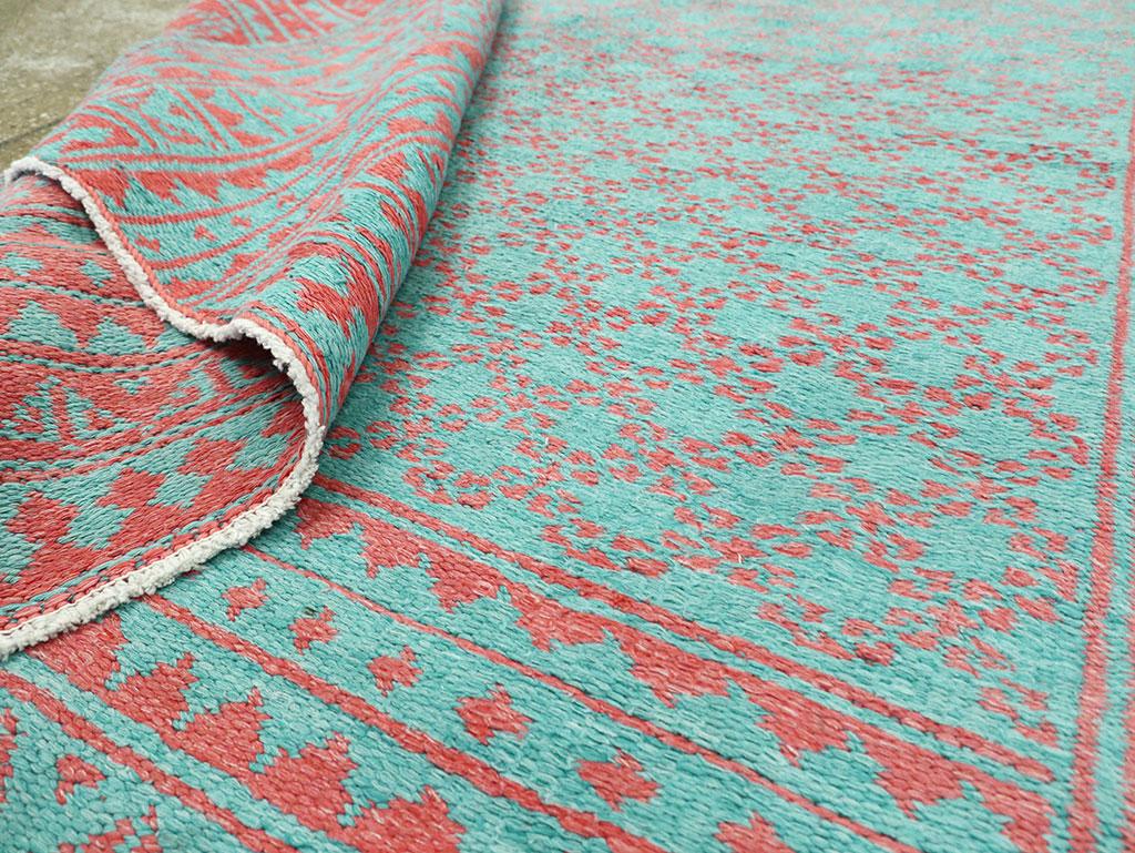 Persischer Flachgewebe-Kilim-Akzentteppich aus der Mitte des 20. im Angebot 1