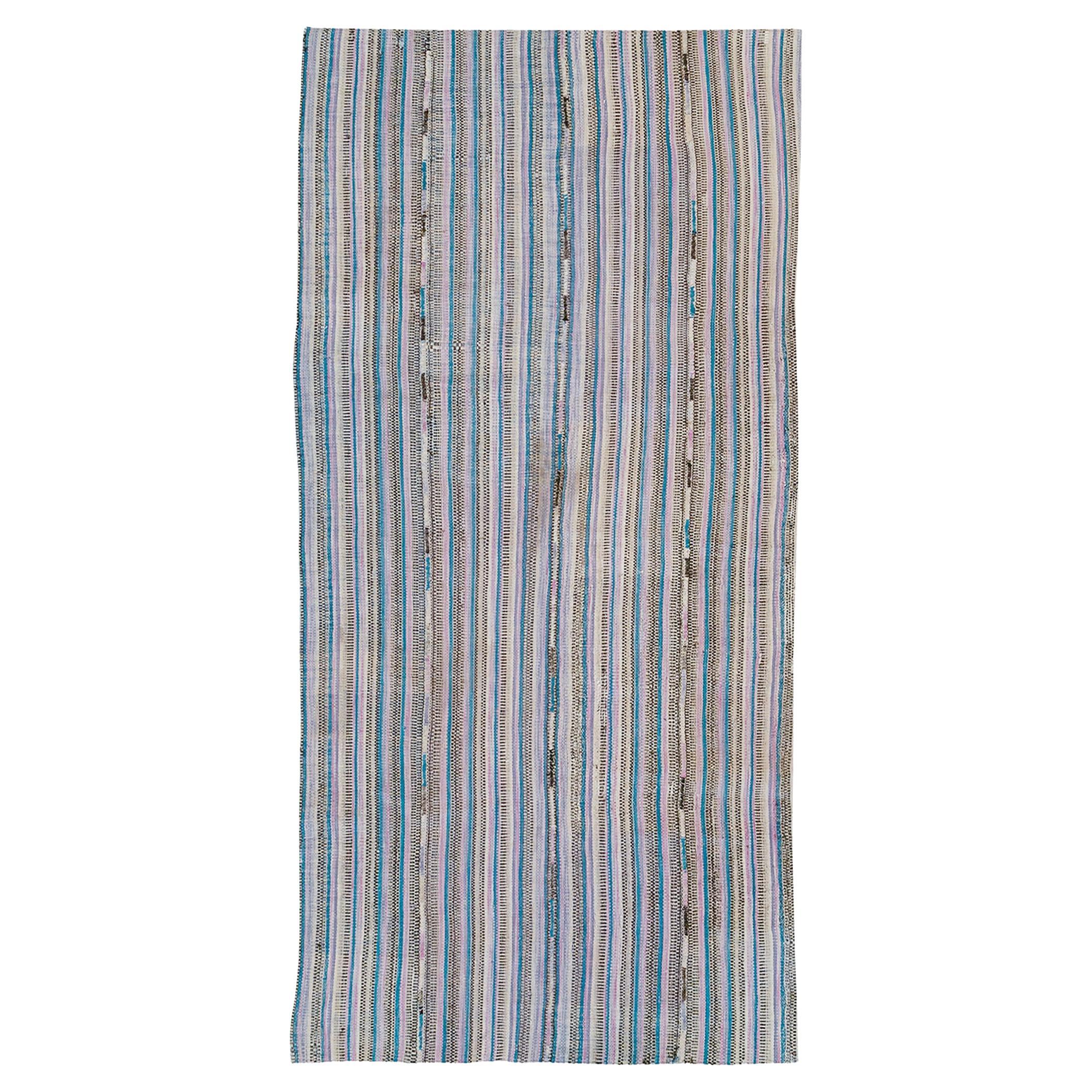 Mid-20th Century Persian Flatweave Kilim Accent Rug