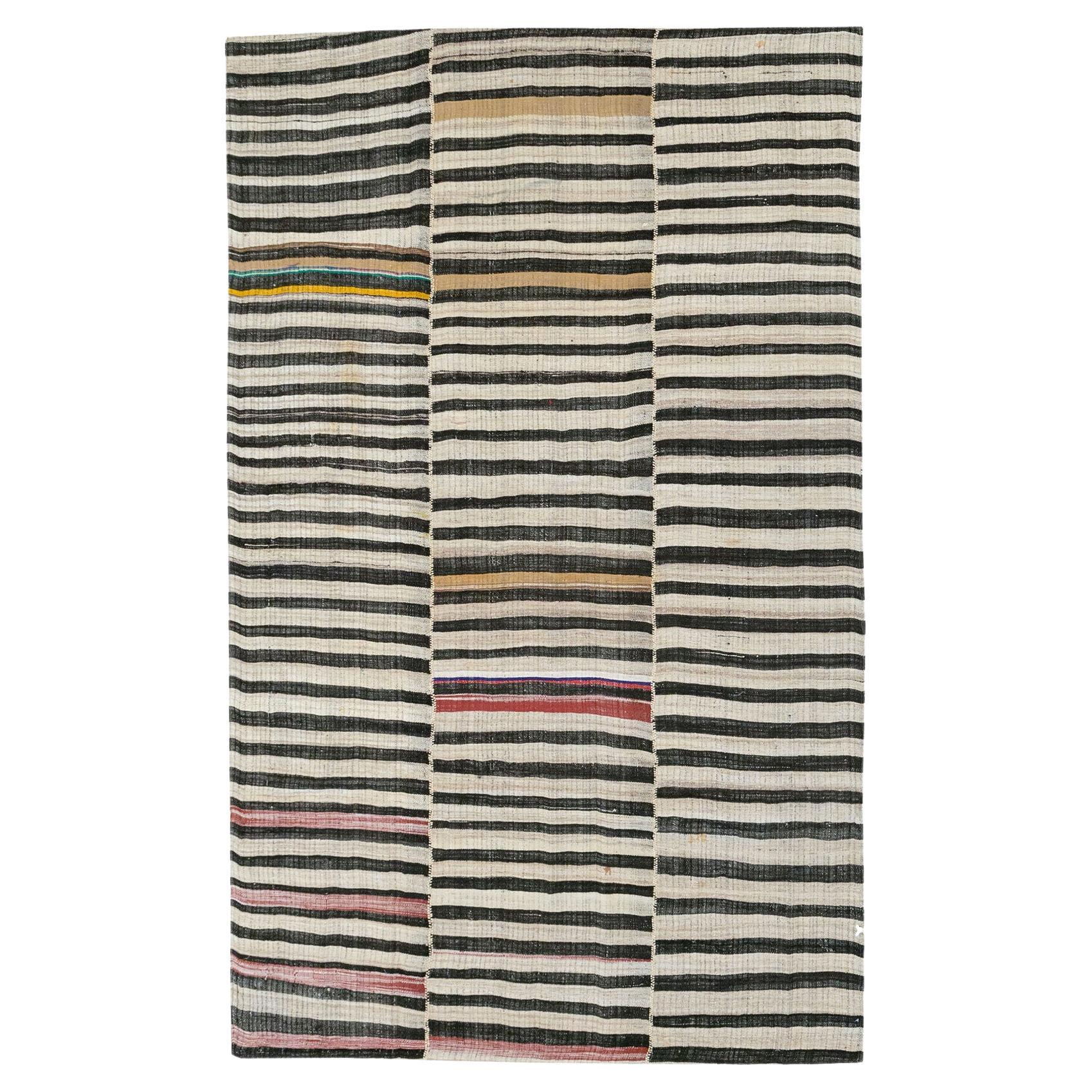 Mid-20th Century Persian Flatweave Kilim Accent Rug