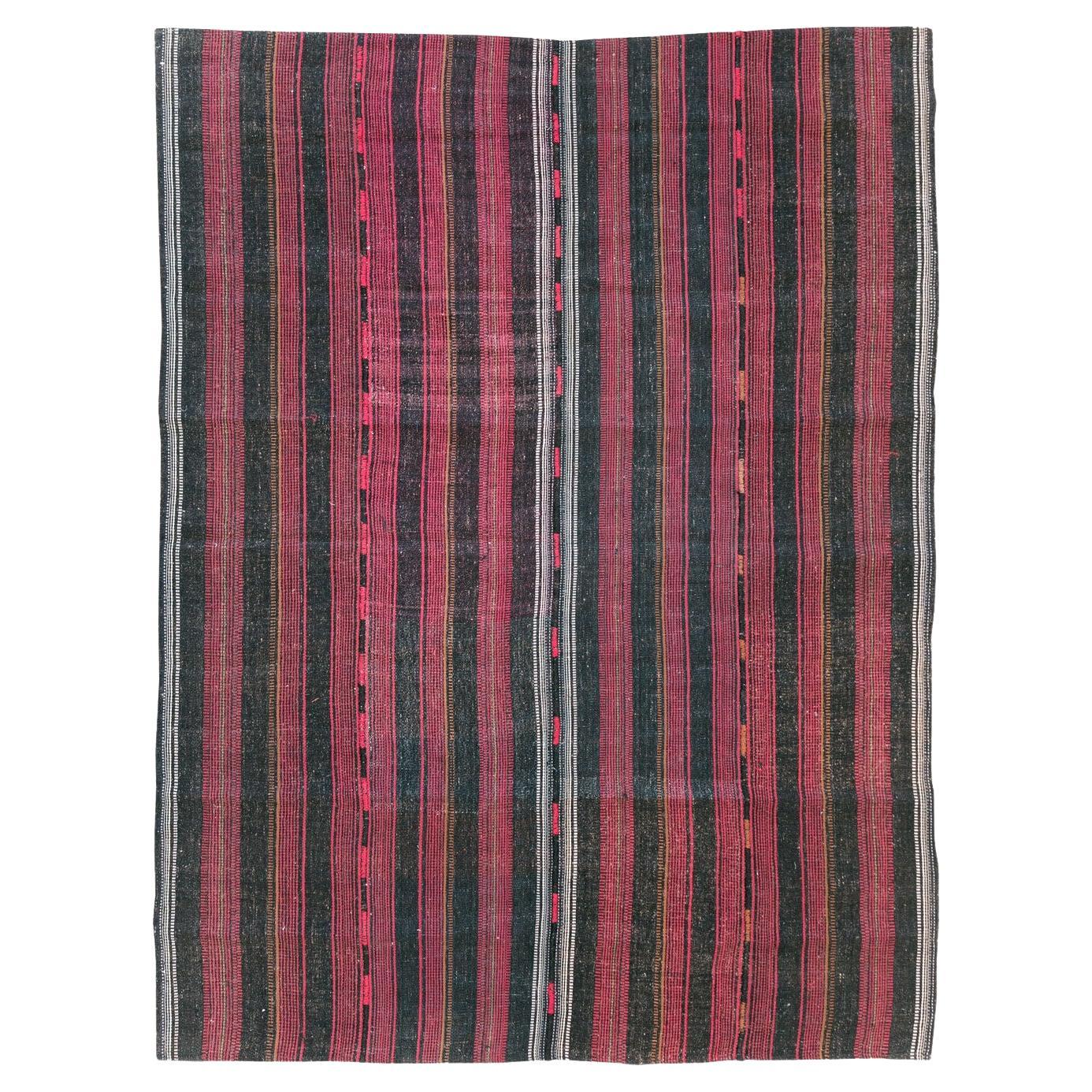 Mid-20th Century Persian Flatweave Kilim Accent Rug