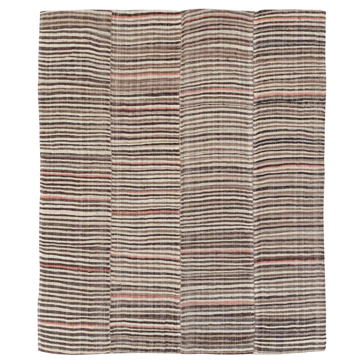 Mid-20th Century Persian Flatweave Kilim Accent Rug