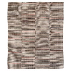 Persischer Flachgewebe-Kilim-Akzentteppich aus der Mitte des 20.