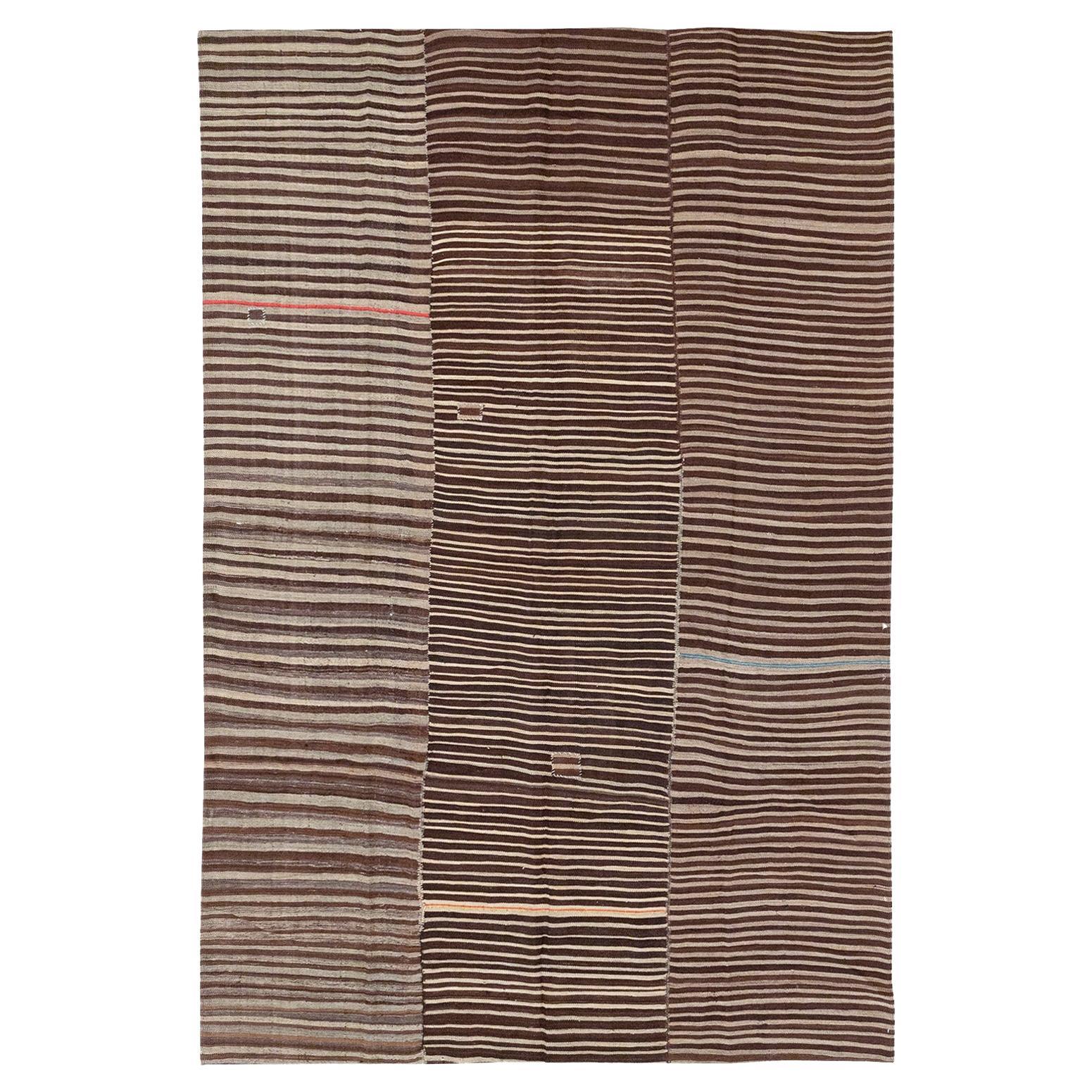 Mid-20th Century Persian Flatweave Kilim Accent Rug