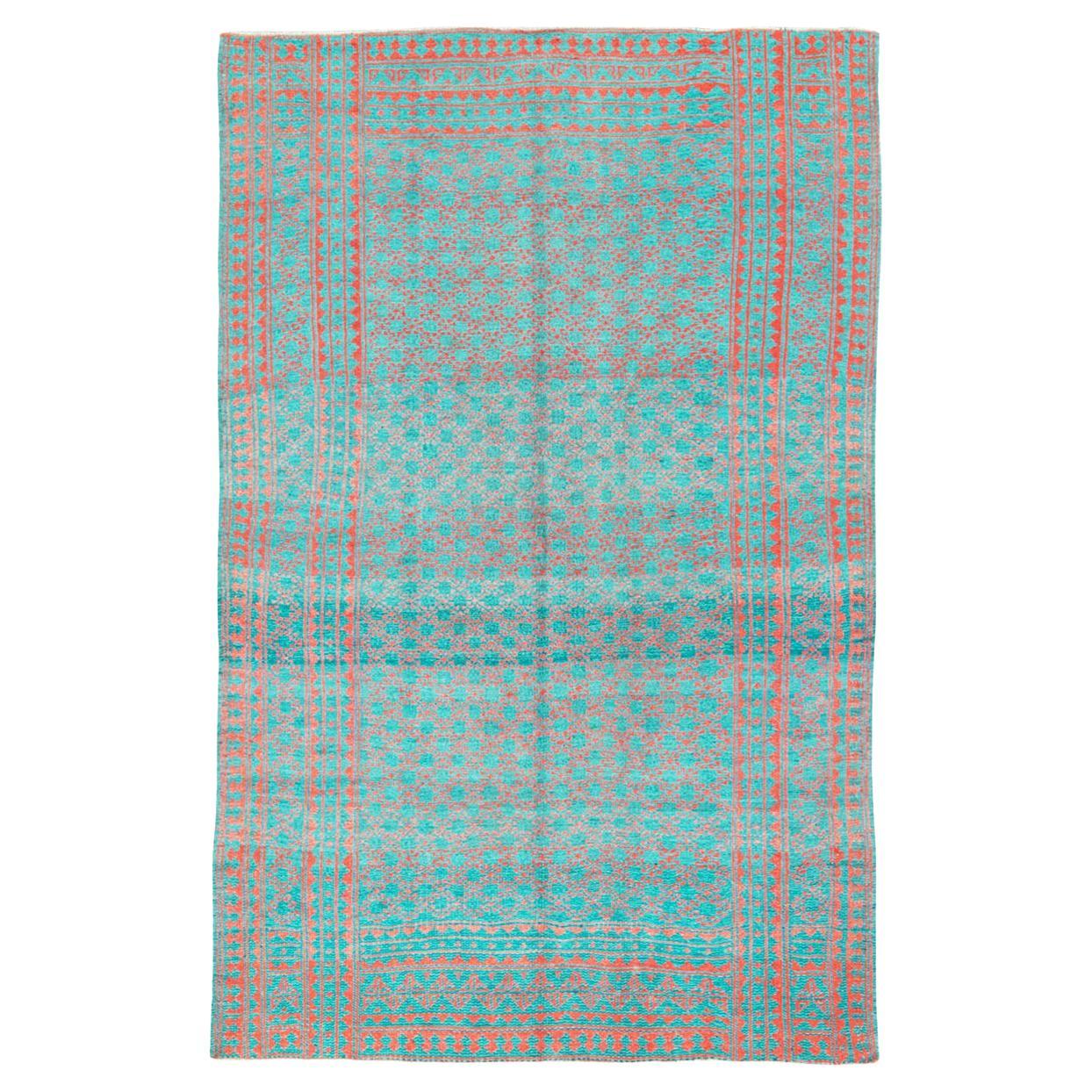 Tappeto persiano a trama piatta Rug & Kilim della metà del XX secolo