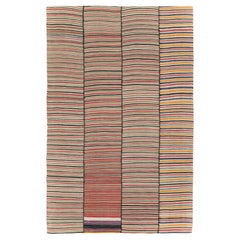 Alfombra persa de tejido plano Kilim Gallery de mediados del siglo XX